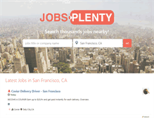 Tablet Screenshot of jobsplenty.com